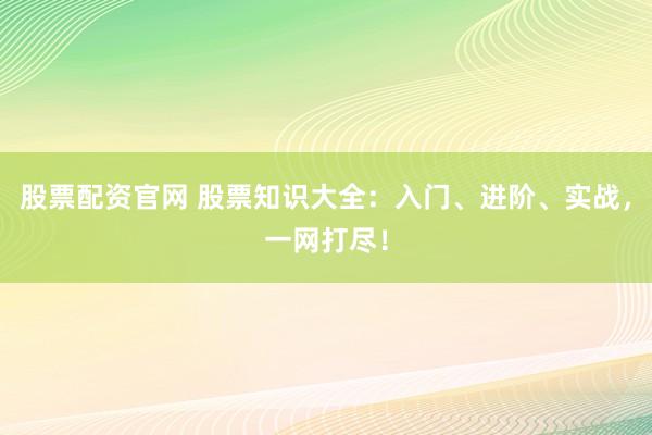 股票配资官网 股票知识大全：入门、进阶、实战，一网打尽！