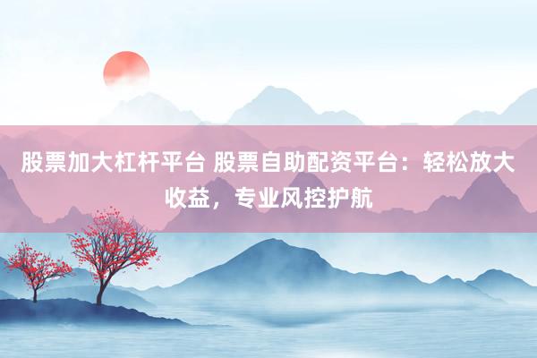 股票加大杠杆平台 股票自助配资平台：轻松放大收益，专业风控护航