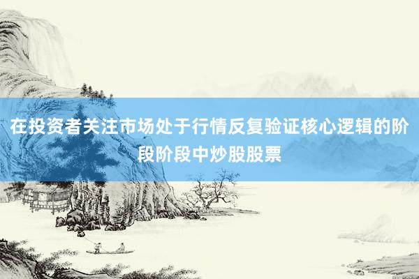 在投资者关注市场处于行情反复验证核心逻辑的阶段阶段中炒股股票