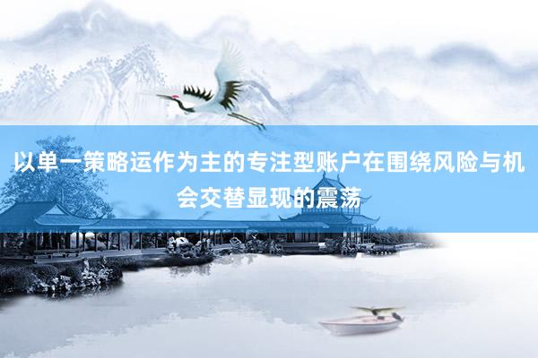 以单一策略运作为主的专注型账户在围绕风险与机会交替显现的震荡