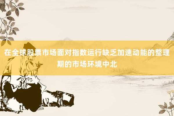 在全球股票市场面对指数运行缺乏加速动能的整理期的市场环境中北